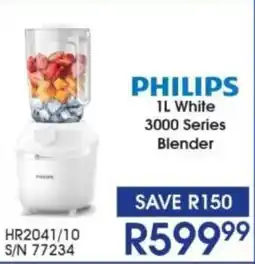 Hirsch's PHILIPS White 3000 Series Blender offer