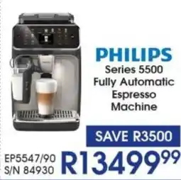 Hirsch's Philips Series 5500 Fully Automatic Espresso Machine offer