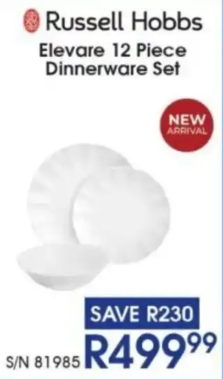 Hirsch's Russell Hobbs Elevare 12 Piece Dinnerware Set offer