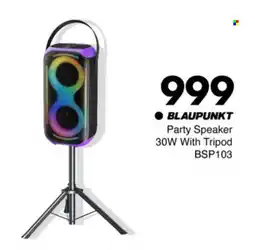 Save Hyper Blaupunkt Party Speaker 30W With Tripod offer