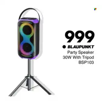 Save Hyper Blaupunkt Party Speaker 30W With Tripod offer