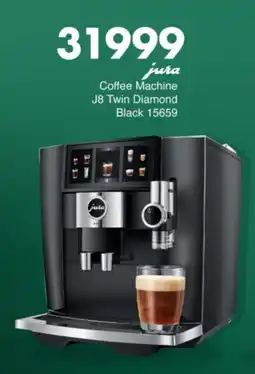 Save Hyper Jura Coffee Machine J8 Twin Diamond Black offer