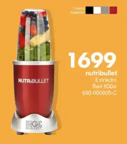 Save Hyper Nutribullet Extractor Red 600W offer