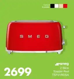 Save Hyper Smeg 2 Slice Toaster Red offer