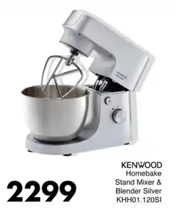 Save Hyper KENWOOD Homebake Stand Mixer & Blender Silver offer