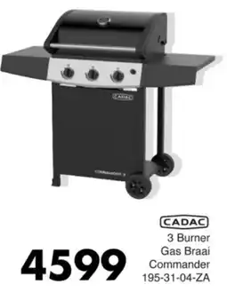 Save Hyper CADAC 3 Burner Gas Braai Commander offer