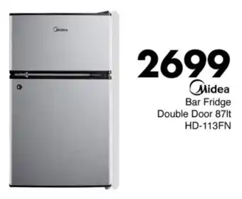 Save Hyper Midea Bar Fridge Double Door offer