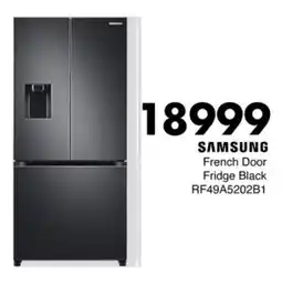 Save Hyper SAMSUNG French Door Fridge Black offer
