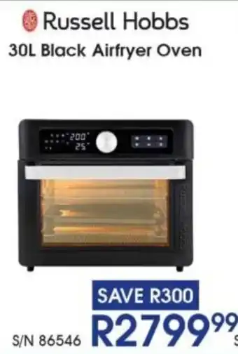 Hirsch's Russell Hobbs Black Airfryer Oven offer