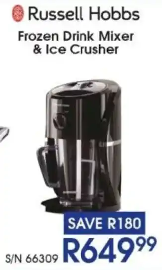 Hirsch's Russell Hobbs Frozen Drink Mixer & Ice Crusher offer