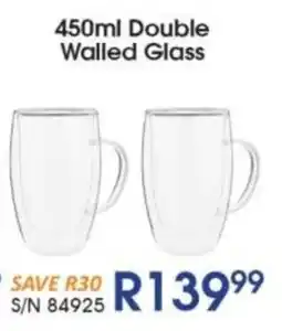 Hirsch's O'lala Double Walled Glass offer