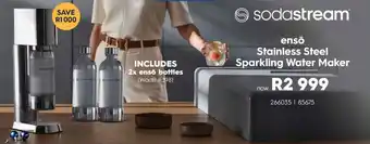 Hirsch's Sodastream Stainless Steel Sparkling Water Maker offer