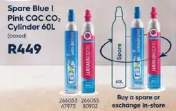 Hirsch's Sodastream Spare Blue I Pink CQC CO2 Cylinder offer