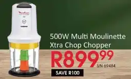 Hirsch's Moulinex 500W Multi Moulinette Xtra Chop Chopper offer