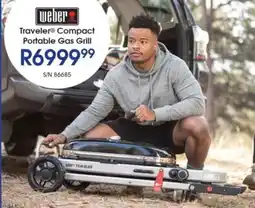 Hirsch's Weber Traveler Compact Portable Gas Grill offer