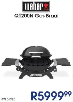 Hirsch's Weber Q1200N Gas Braai offer