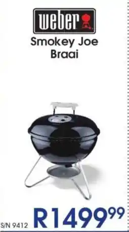 Hirsch's Weber Smokey Joe Braai offer