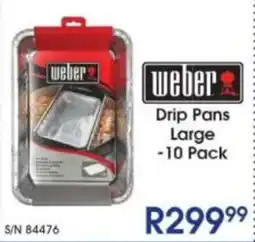 Hirsch's Weber Drip Pans Large offer