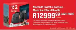 Hirsch's Nintendo Switch 2 Console + Mario Kart World Bundle offer