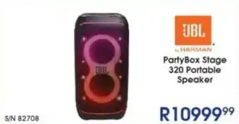 Hirsch's JBL PartyBox Stage 320 Portable Speaker offer