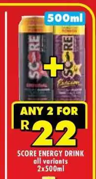 Shoprite SCORE ENERGY DRINK offer