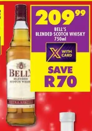 Shoprite BELL'S BLENDED SCOTCH WHISKY 750ml offer