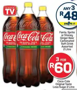 Pick n Pay Coca-Cola Original Taste Less Sugar 2 Litre offer