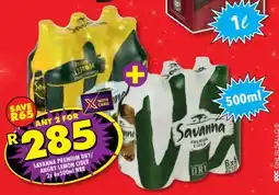 Shoprite Savanna Premium Dry/Angry Lemon Cider offer