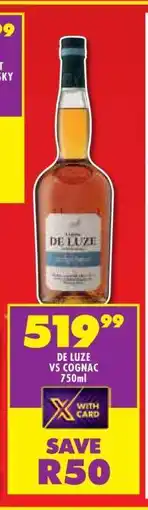 Shoprite DE LUZE VS COGNAC 750ml offer