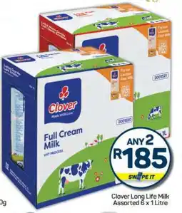 Pick n Pay Clover Long Life Milk Assorted 6 x 1 Litre offer