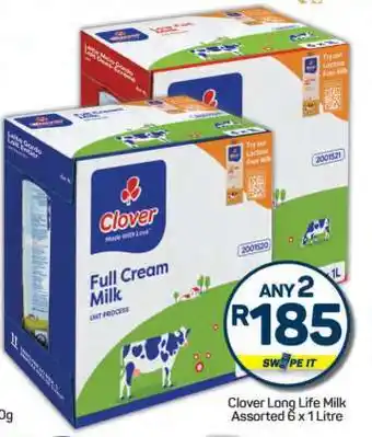 Pick n Pay Clover Long Life Milk Assorted 6 x 1 Litre offer