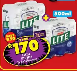 Shoprite CASTLE LITE BEER offer