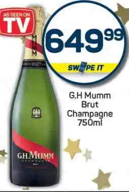 Pick n Pay G.H Mumm Brut Champagne 750ml offer