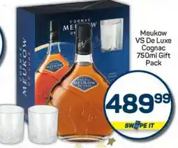 Pick n Pay Meukow VS De Luxe Cognac 750ml Gift Pack offer
