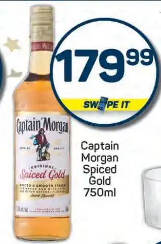 Pick n Pay Captain Morgan Spiced Gold 750ml offer