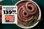 Food Lover's Market Jan Braai Original Boerewors-Per Kg offer