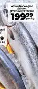 Food Lover's Market Whole Norwegian Salmon (Previously Frozen)-Per Kg offer