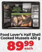 Food Lover's Market Food Lover's Half Shell Cooked Mussels-450g Each offer