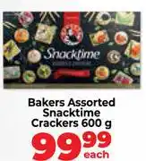 Food Lover's Market Bakers Snacktime Crackers Assorted-600g Each offer