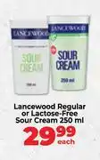 Food Lover's Market Lancewood Regular Or Lactose Free Sour Cream-250ml Each offer