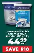 Food Lover's Market Lancewood Double Cream Yoghurt Assorted-700g/1Kg-Each offer