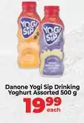 Food Lover's Market Danone Yogi Sip Drinking Yoghurt Assorted-500g Each offer