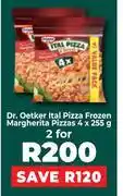 Food Lover's Market Dr Oetkar Ital Pizza Frozen Margherita Pizzas-For 2 x 4x255g offer