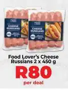Food Lover's Market Food Lover's Cheese Russians-2 x 450g Per Deal offer