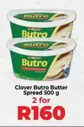 Food Lover's Market Clover Butro Butter Spread-For 2 x 500g offer