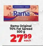 Food Lover's Market Rama Original 70% Fat Spread-500g offer