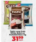 Food Lover's Market Tastic Long Grain White, Brown Or Parboiled Rice-2Kg Each offer