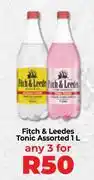 Food Lover's Market Fitch & Leedes Tonic Assorted-For Any 3 x 1Ltr offer