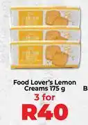 Food Lover's Market Food Lover's Lemon Creams-For 3 x 175gm offer
