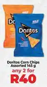 Food Lover's Market Doritos Corn Chips Assorted- For Any 2 x 145gm offer